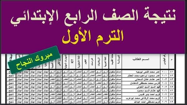 4 ابتدائي.. نتيجة الصف الرابع الابتدائي 2025 بالاسم فقط عبر بوابة التعليم الأساسي eduserv.cairo.gov.eg