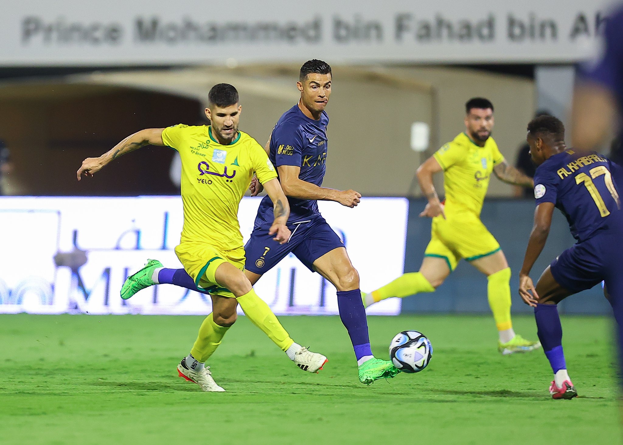 مباراة النصر والخليج الشوط الثاني عبر قنوات ssc بجودة عالية.. النصر ضد الخليج في الدوري