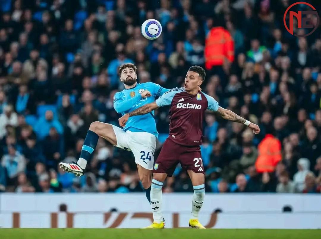 التعادل ينهي الشوط الأول بين مانشستر سيتي وأستون فيلا في قمة الدوري الإنجليزي